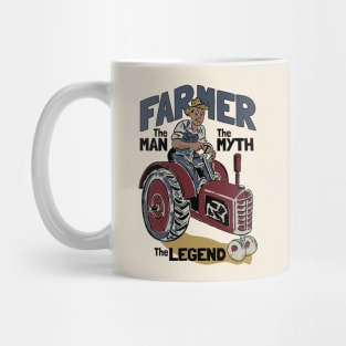 Vintage Happy Farmer Mug
